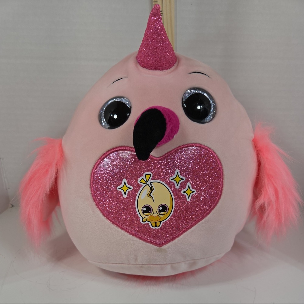 #179 Zuru Rainbocorns Eggzania Surprise Mania Pink Flamingo Plush StuffToy 10"